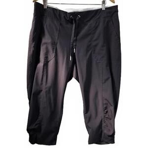 Calvin Klein Black/Dark Gray Capri Jogger Pants with Drawstring Waist Size XL